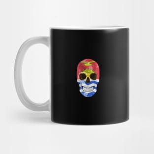 Kiribati Flag Skull - Gift for I-Kiribati With Roots From Kiribati Mug